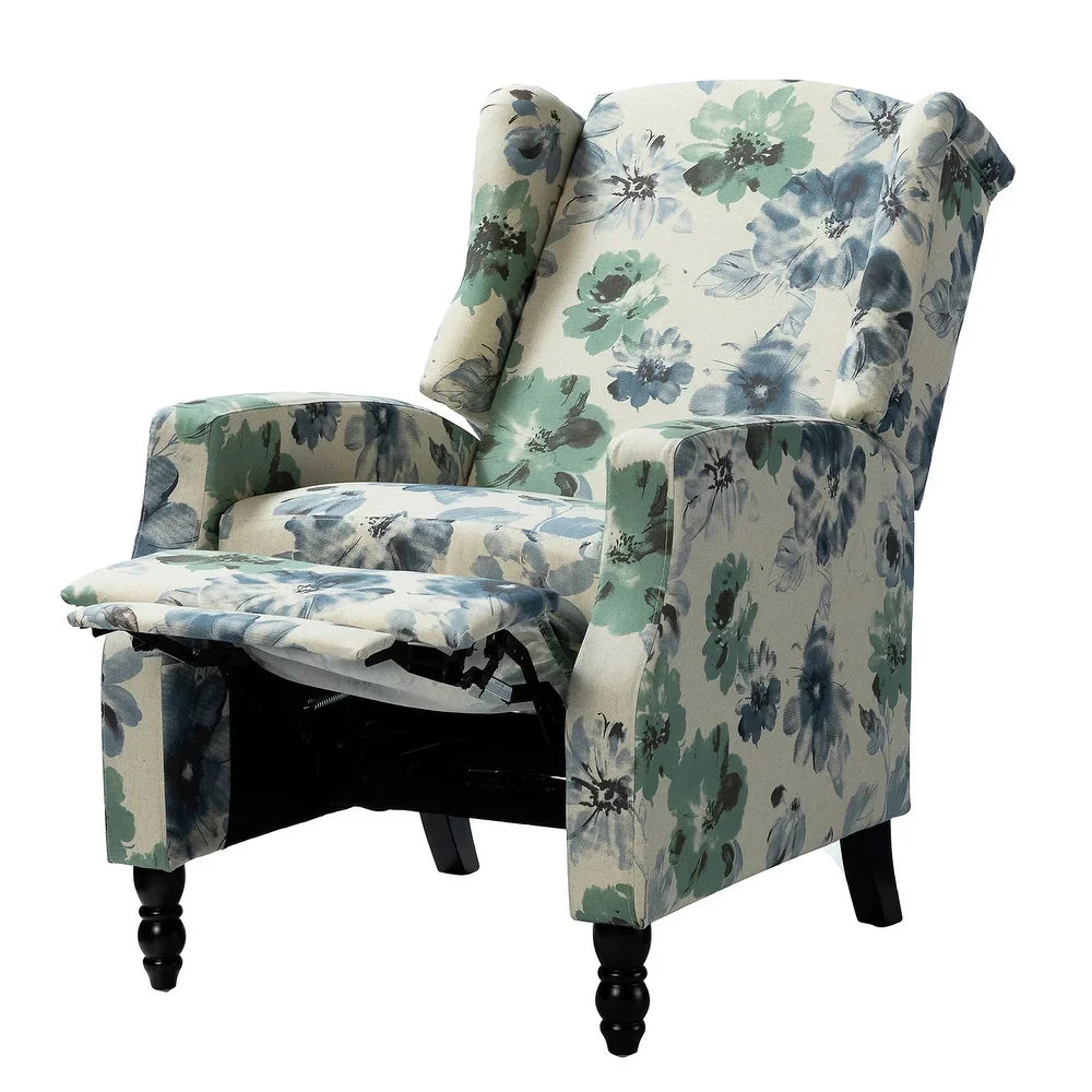 Damaris Living Room, Home Theater Seating with wingback