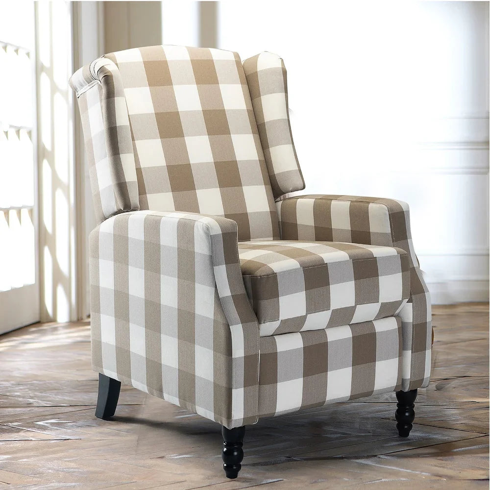 Damaris Living Room, Home Theater Seating with wingback