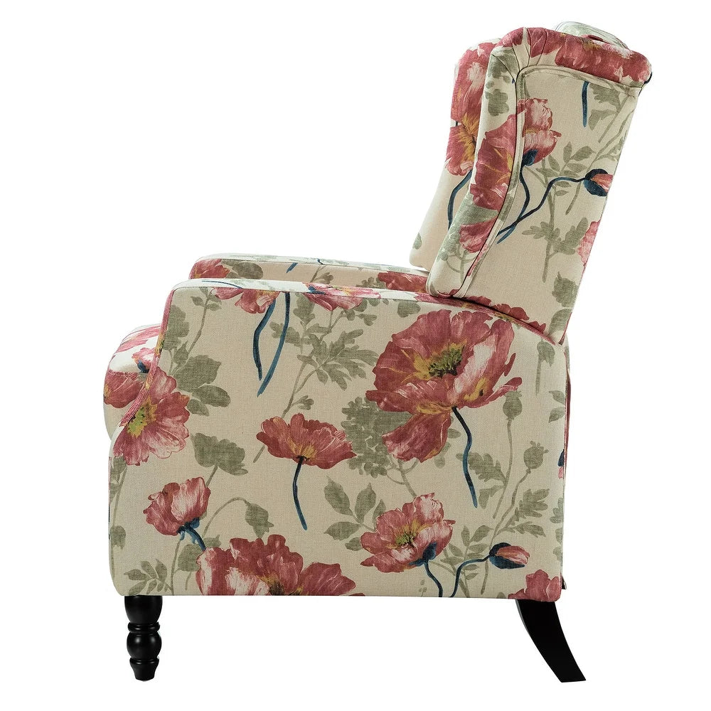 Damaris Living Room, Home Theater Seating with wingback