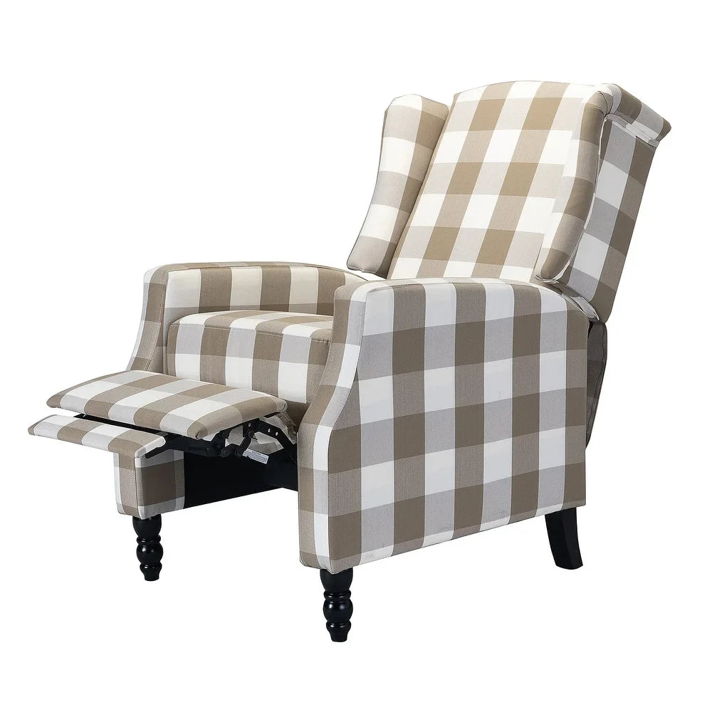 Damaris Living Room, Home Theater Seating with wingback