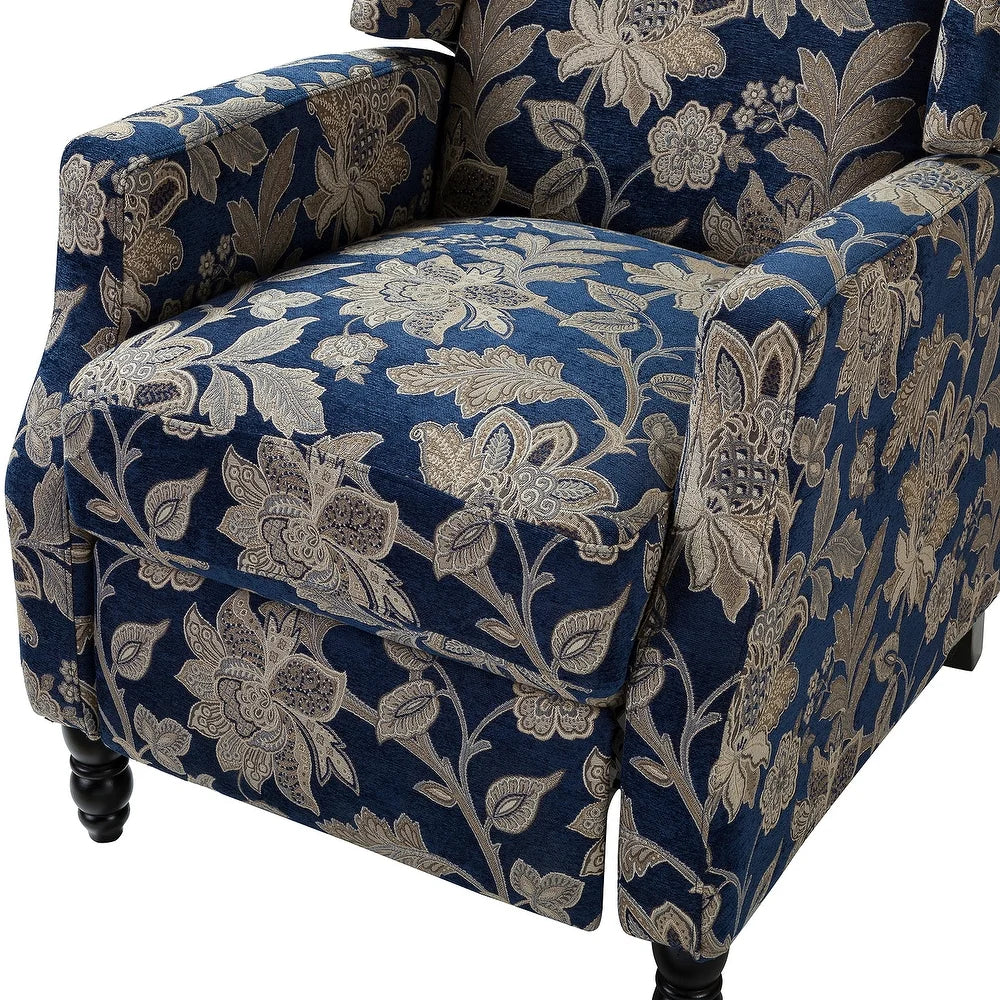Damaris Living Room, Home Theater Seating with wingback