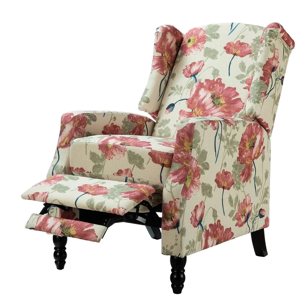 Damaris Living Room, Home Theater Seating with wingback
