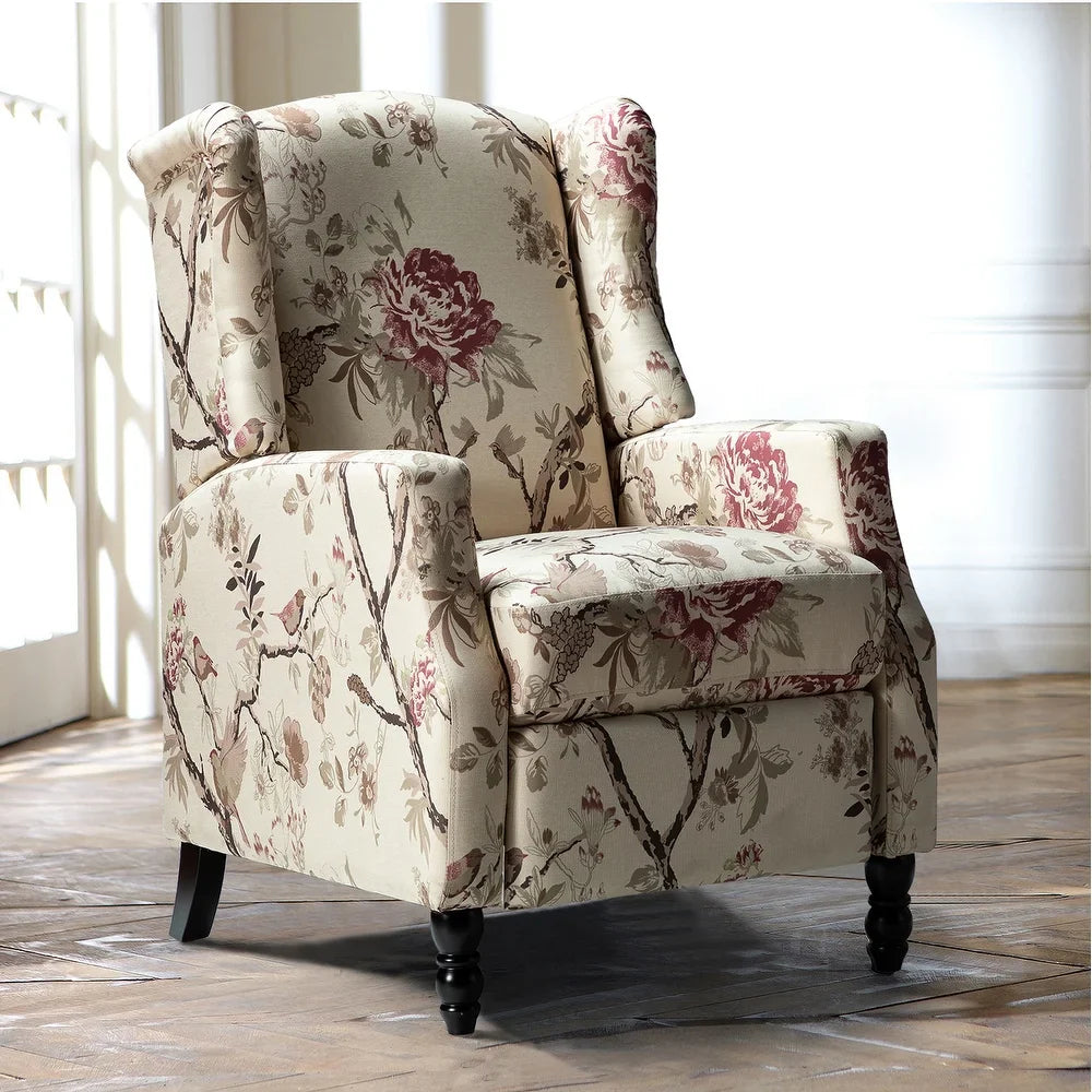 Damaris Living Room, Home Theater Seating with wingback