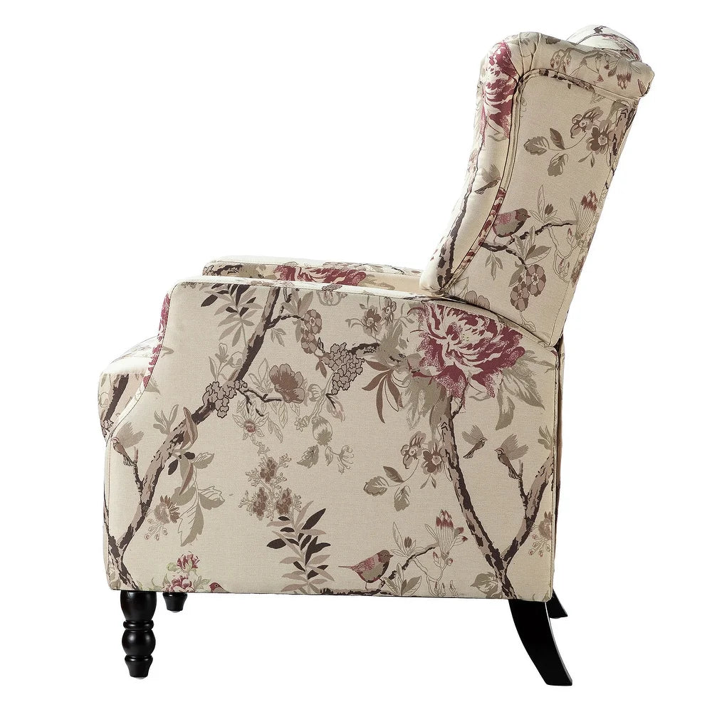 Damaris Living Room, Home Theater Seating with wingback