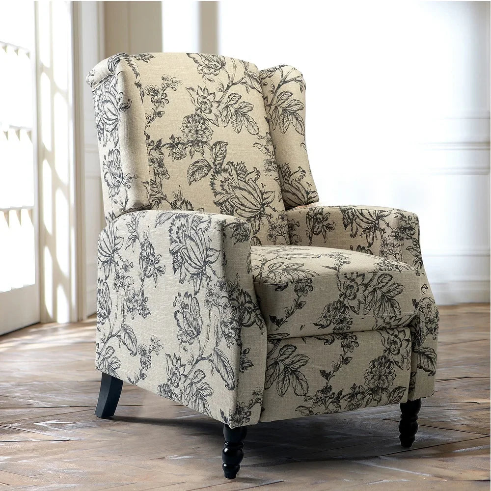Damaris Living Room, Home Theater Seating with wingback