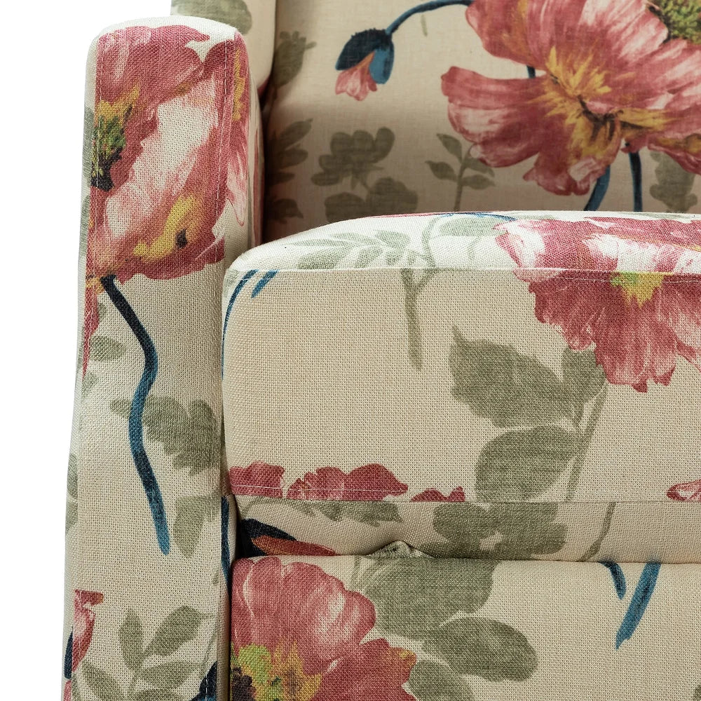 Damaris Living Room, Home Theater Seating with wingback