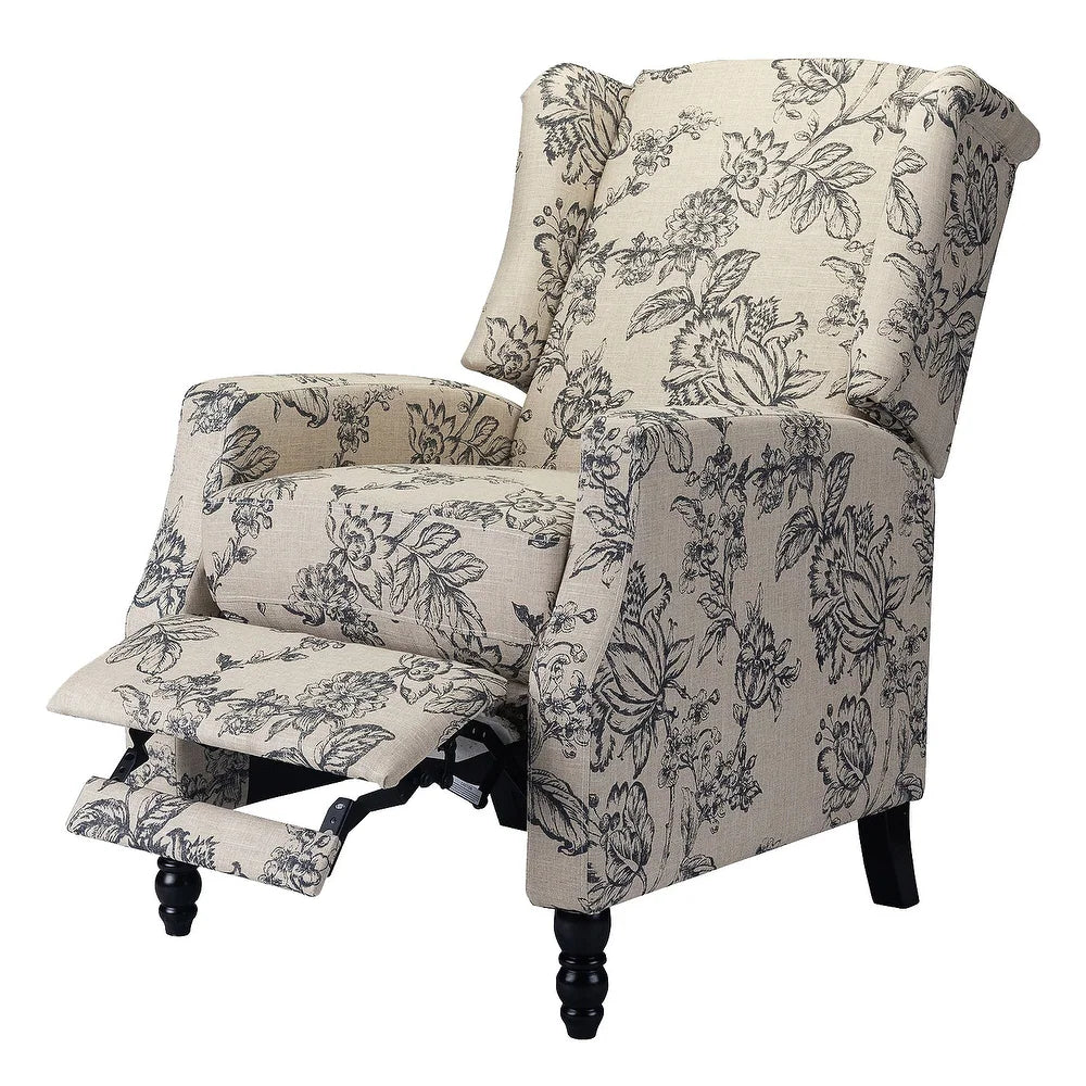 Damaris Living Room, Home Theater Seating with wingback