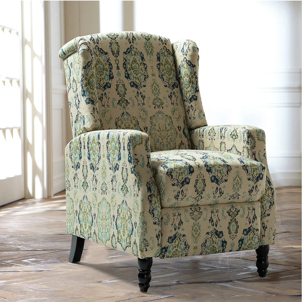 Damaris Living Room, Home Theater Seating with wingback