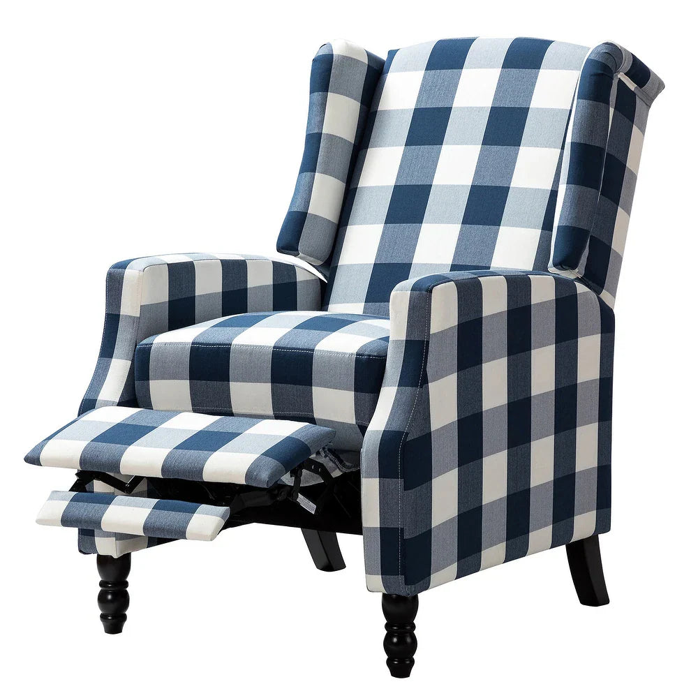 Damaris Living Room, Home Theater Seating with wingback