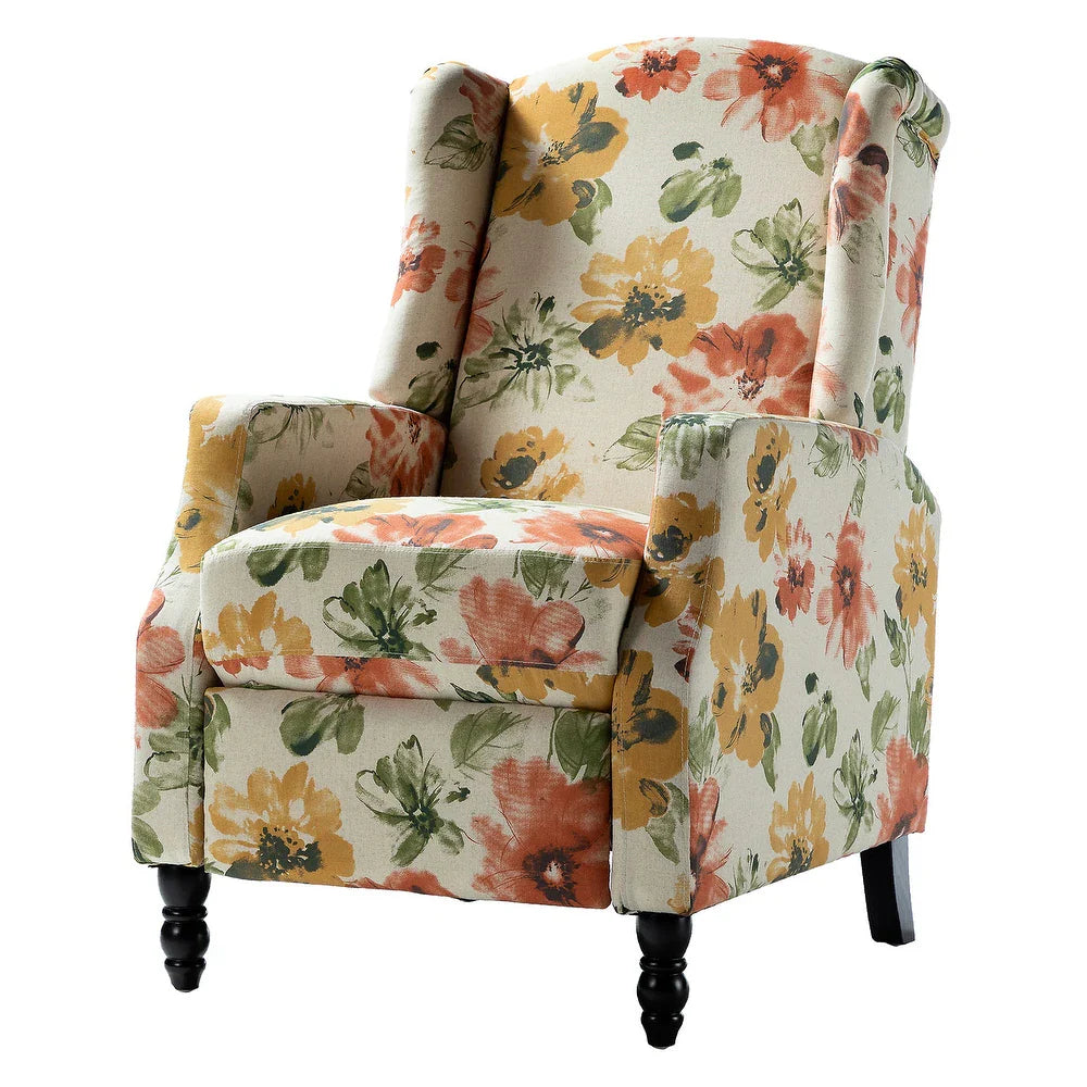 Damaris Living Room, Home Theater Seating with wingback