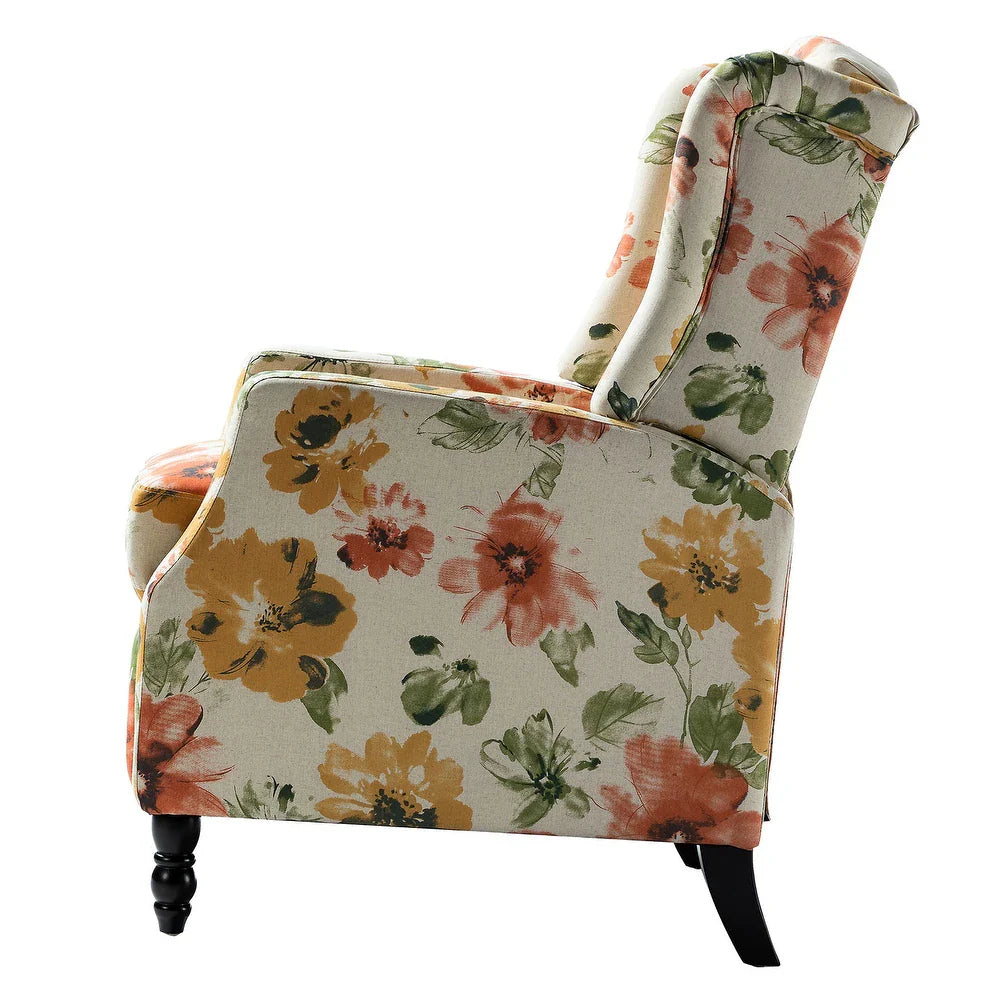 Damaris Living Room, Home Theater Seating with wingback