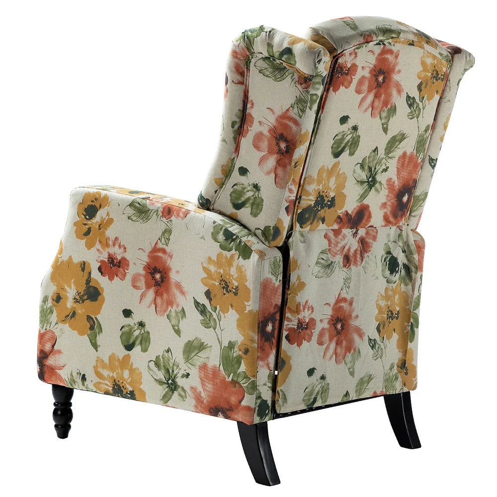 Damaris Living Room, Home Theater Seating with wingback