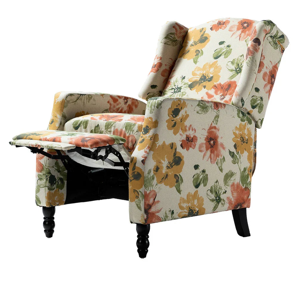 Damaris Living Room, Home Theater Seating with wingback