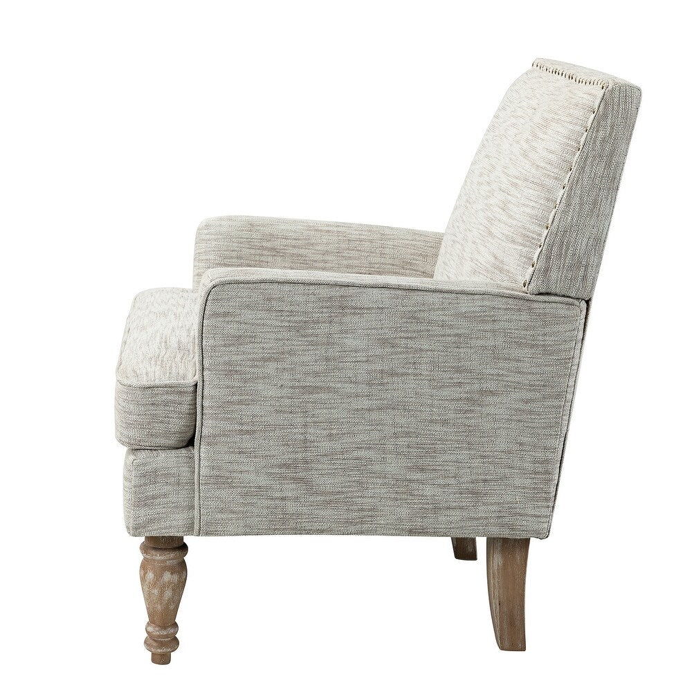 Cheyenne 26“ Wide Contemporary Fabric Armchair with Nailhead Trim Set of 2