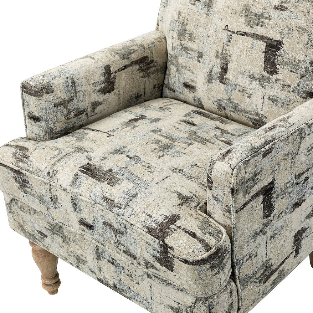 Cheyenne 26“ Wide Contemporary Fabric Armchair with Nailhead Trim Set of 2