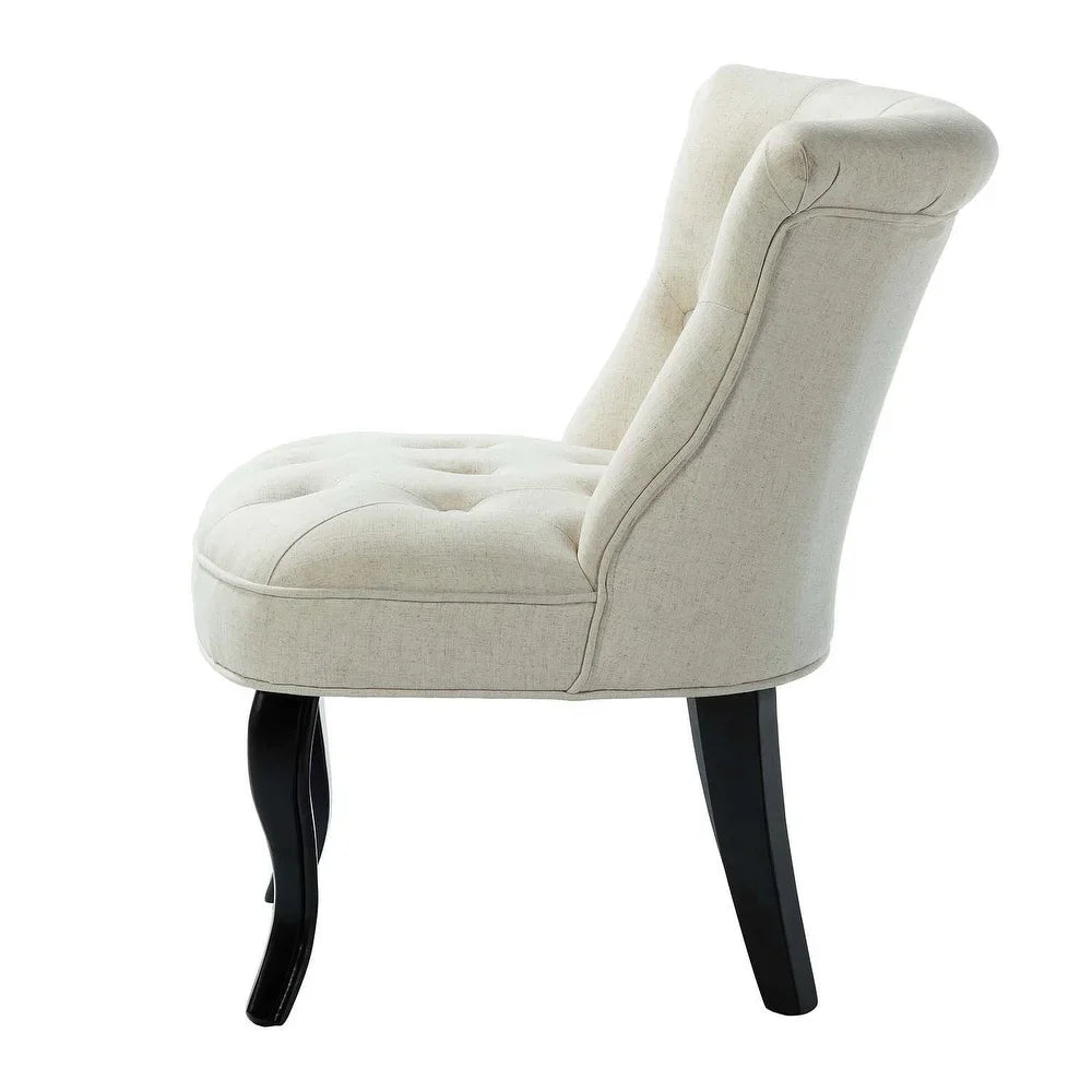 Christi Upholstered Tufted Wingback Accent Chair