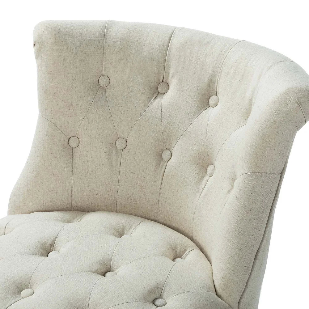 Christi Upholstered Tufted Wingback Accent Chair