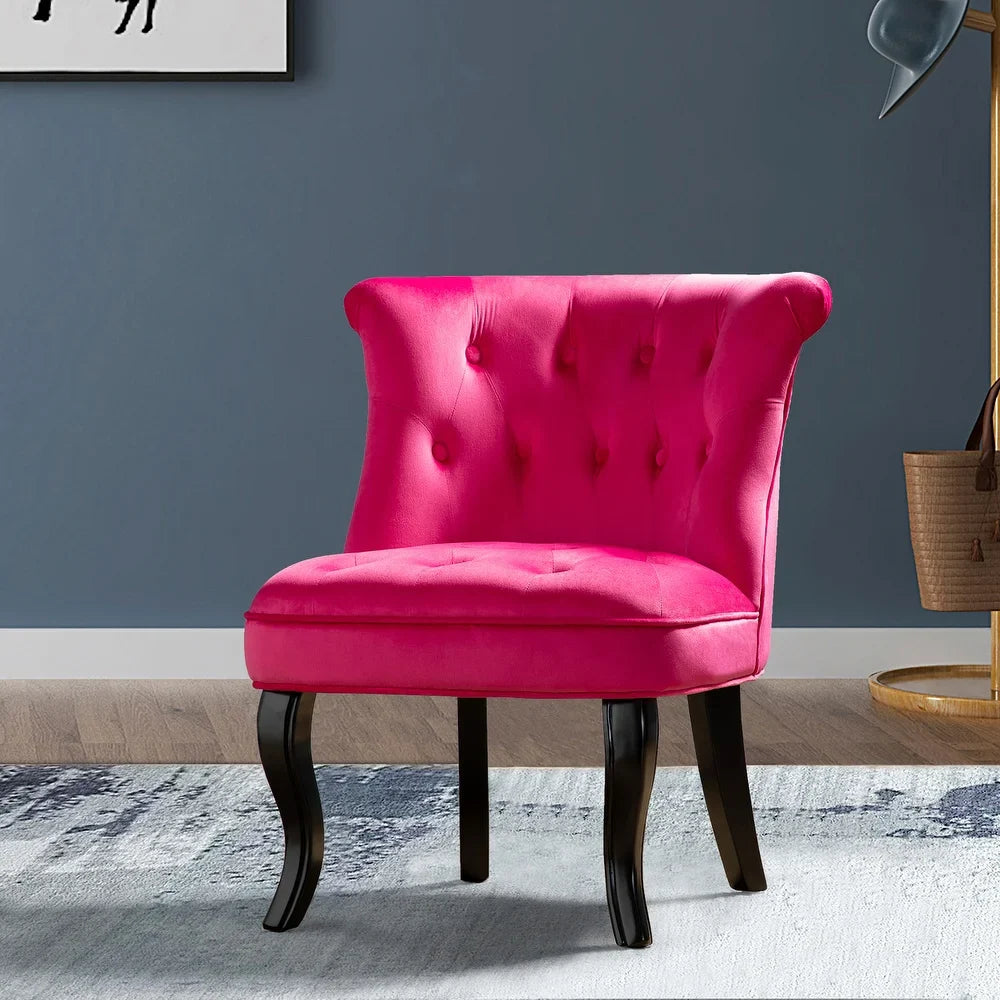 Christi Upholstered Tufted Wingback Accent Chair