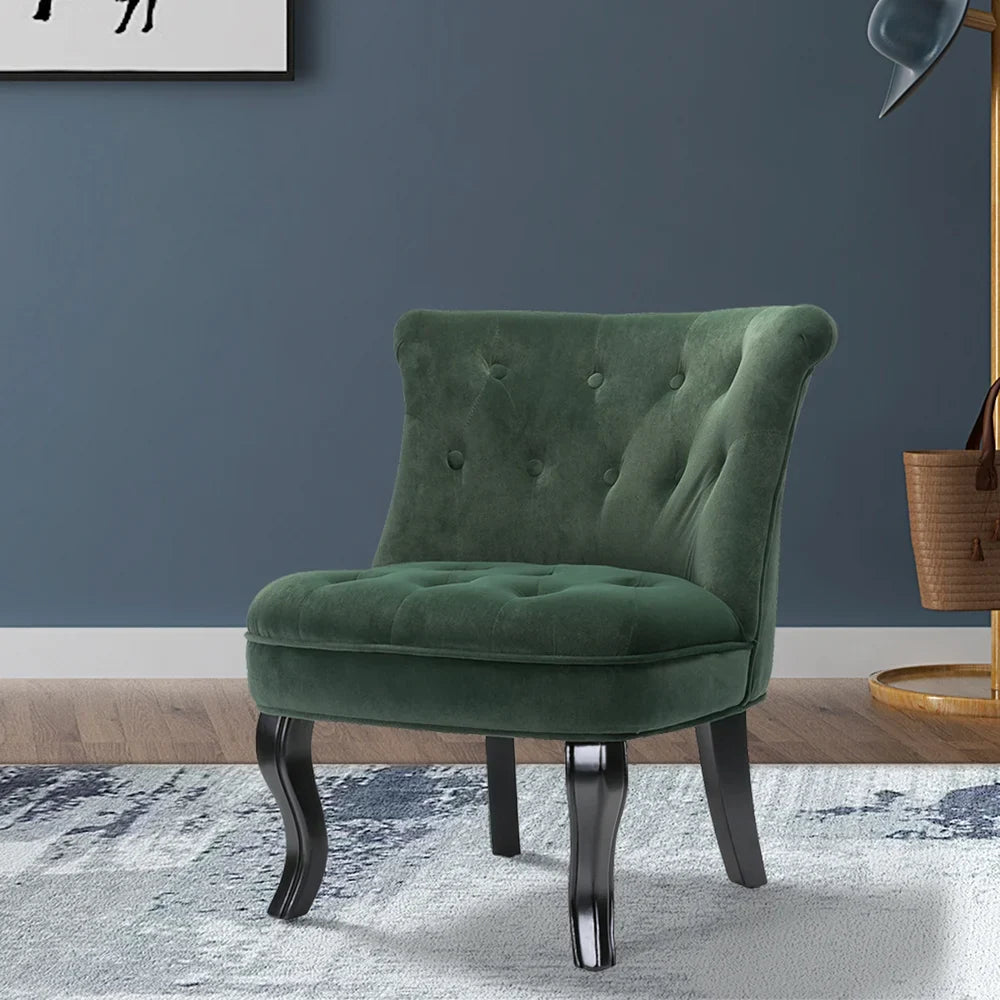 Christi Upholstered Tufted Wingback Accent Chair