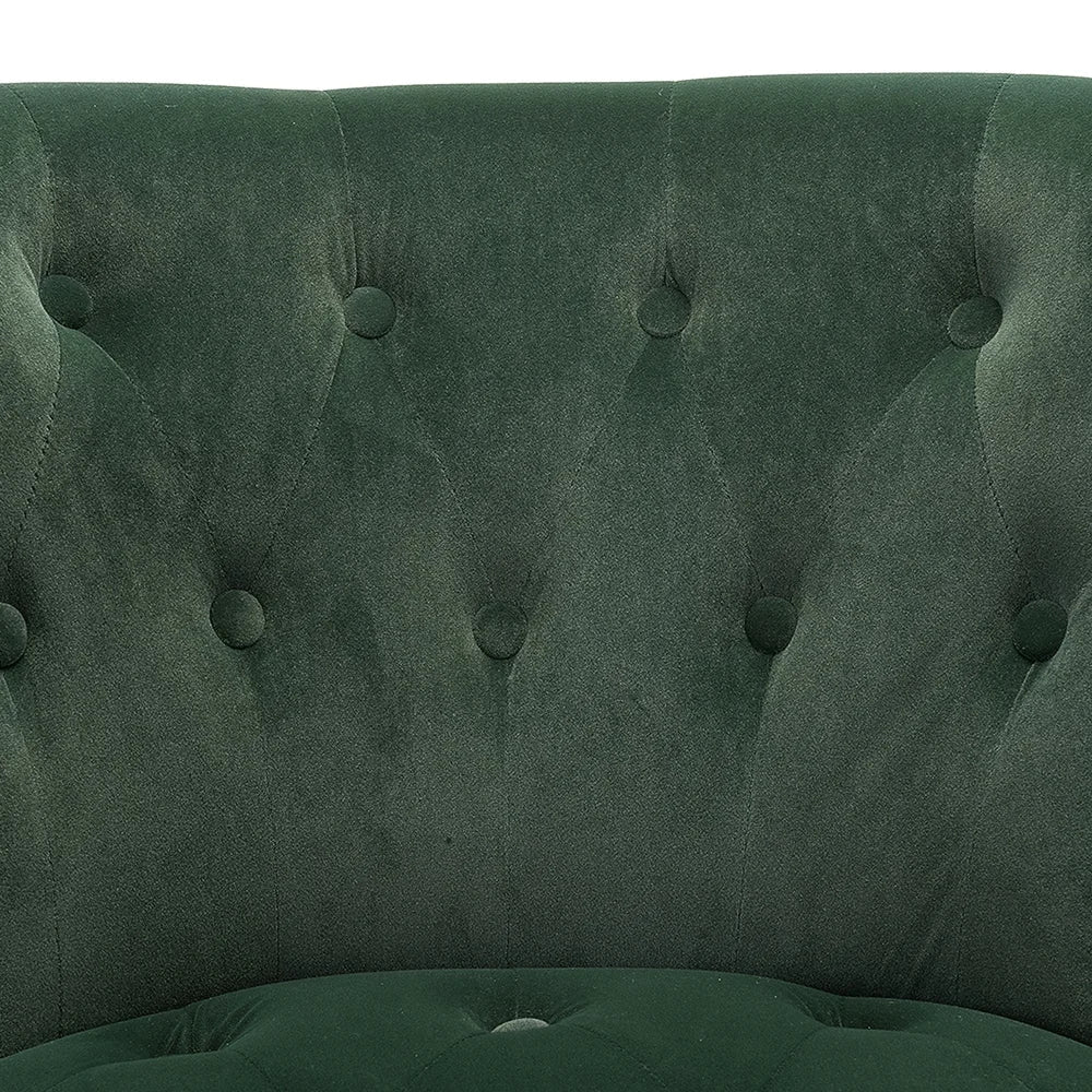 Christi Upholstered Tufted Wingback Accent Chair