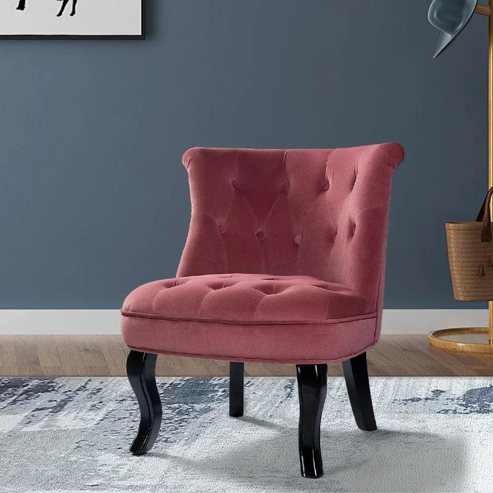 Christi Upholstered Tufted Wingback Accent Chair