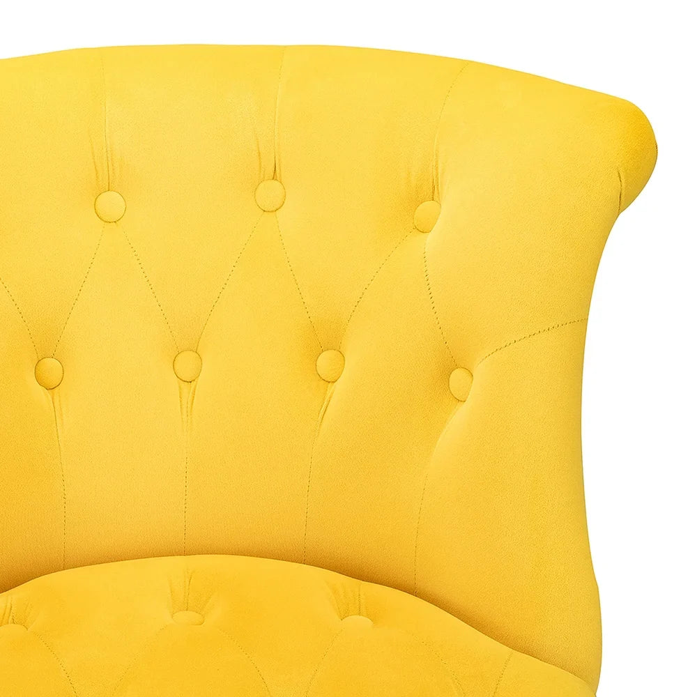 Christi Upholstered Tufted Wingback Accent Chair