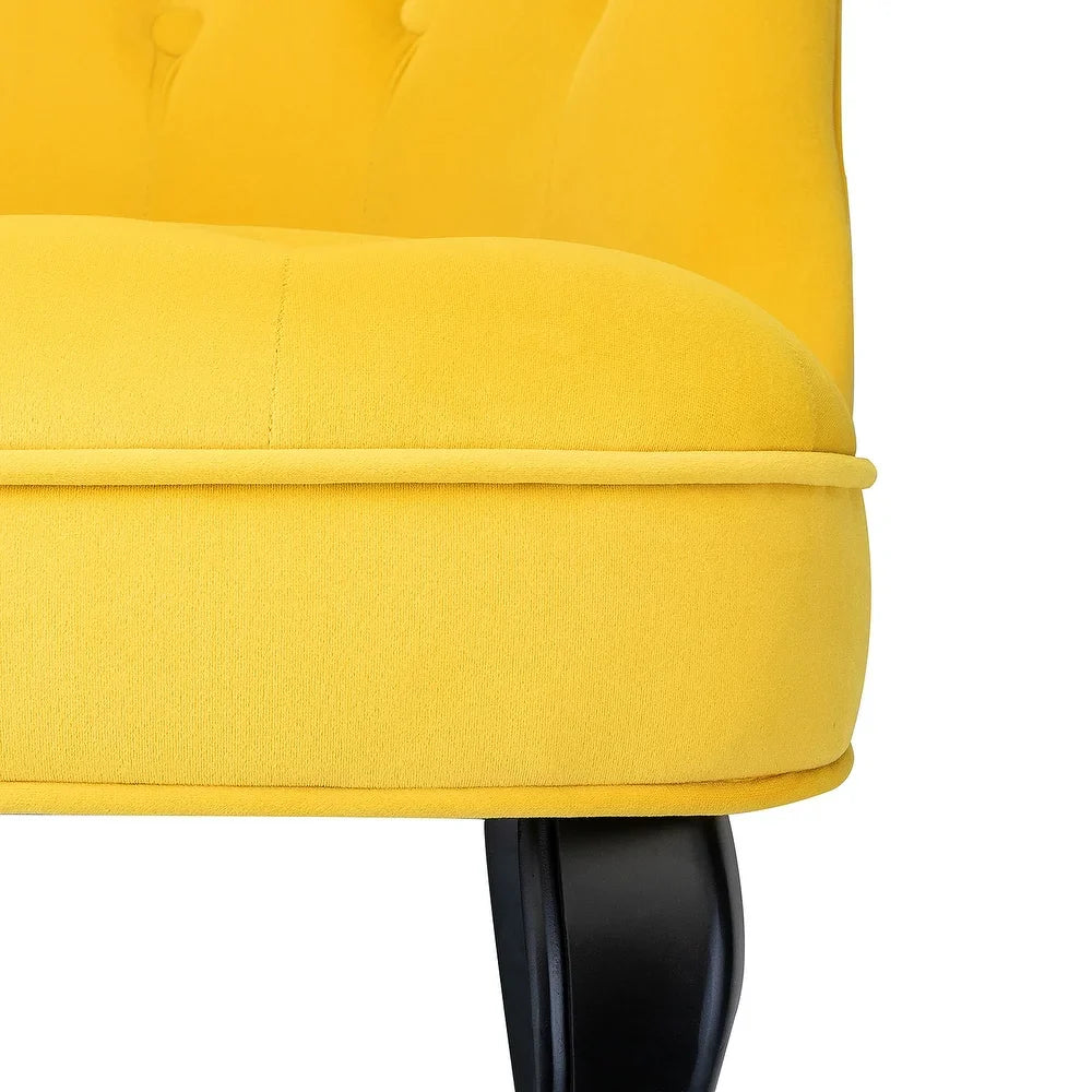 Christi Upholstered Tufted Wingback Accent Chair