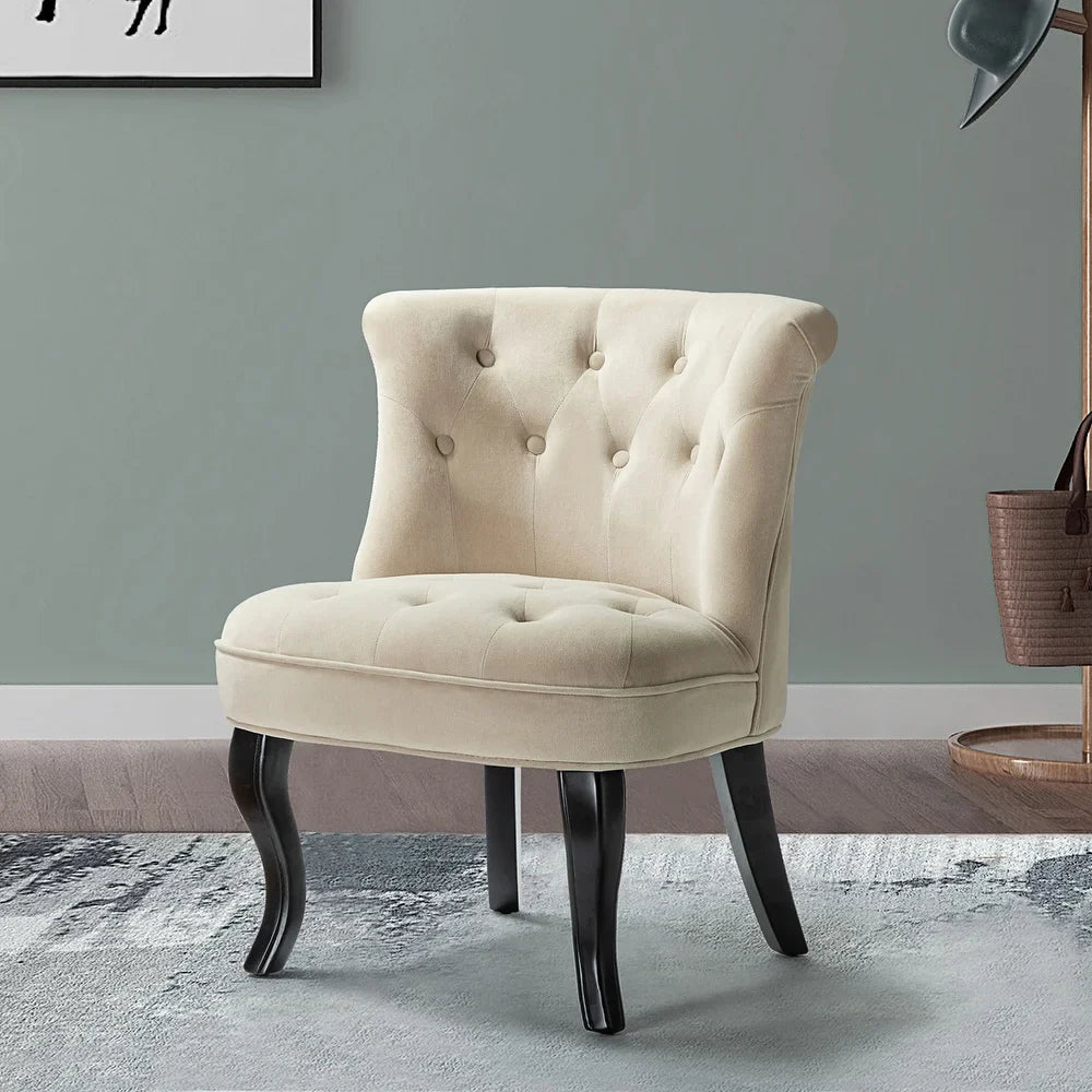 Christi Upholstered Tufted Wingback Accent Chair