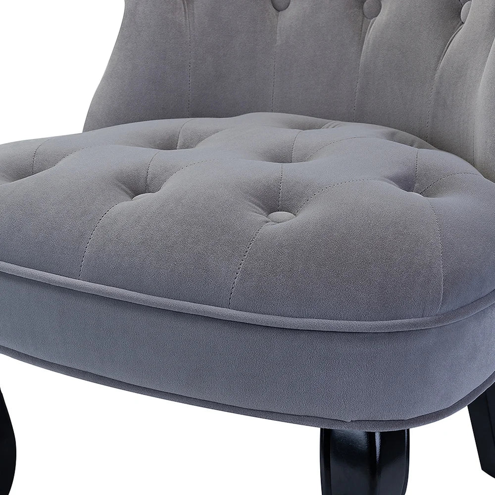 Christi Upholstered Tufted Wingback Accent Chair