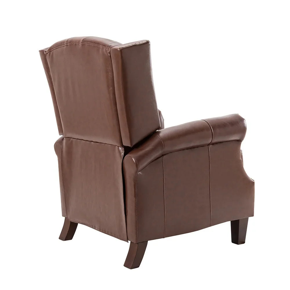 Claros Wooden Upholstery Recliner Set of 2 with Arms