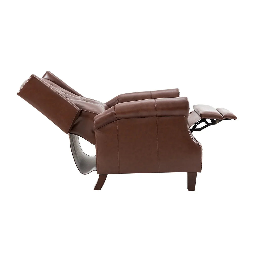 Claros Wooden Upholstery Recliner Set of 2 with Arms