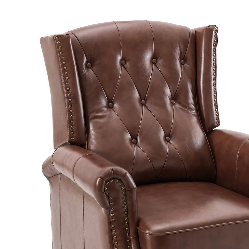 Claros Wooden Upholstery Recliner Set of 2 with Arms