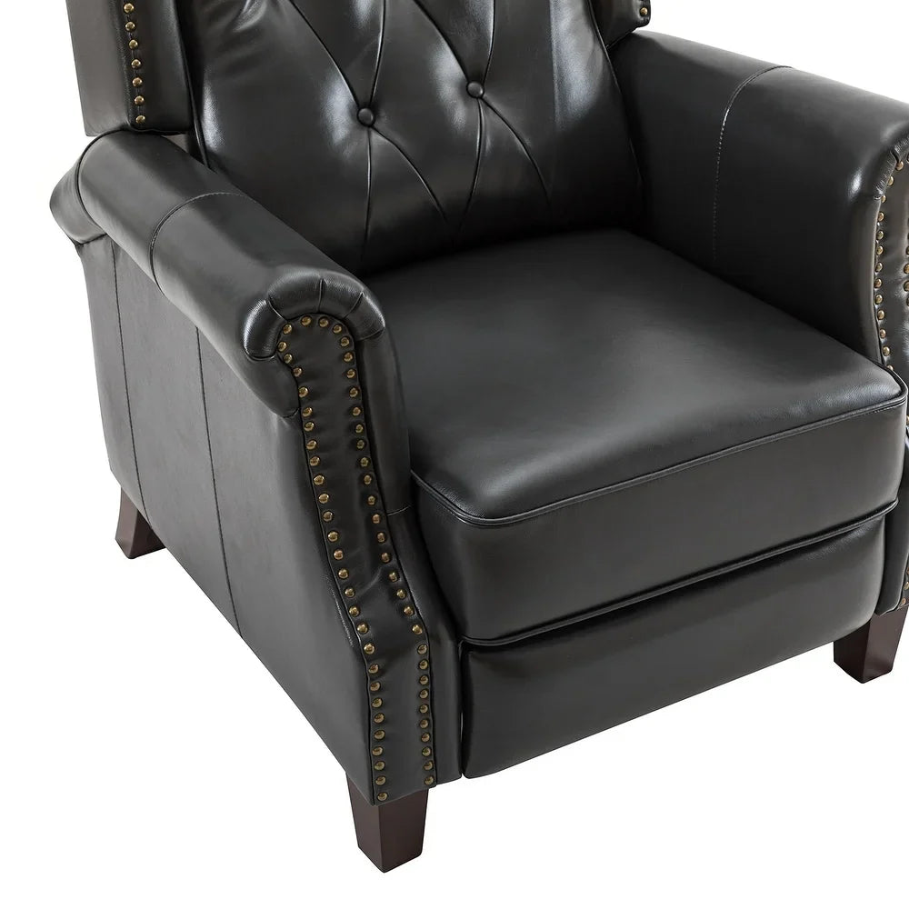 Claros Wooden Upholstery Recliner Set of 2 with Arms