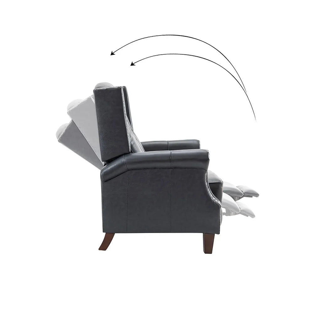 Claros Wooden Upholstery Recliner Set of 2 with Arms