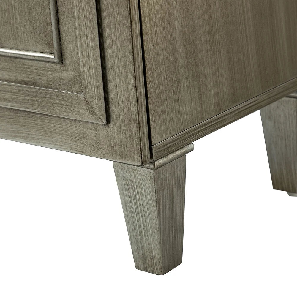 Connie 58" Contemporary Sideboard Buffet with Round Solid Wood Door Handles