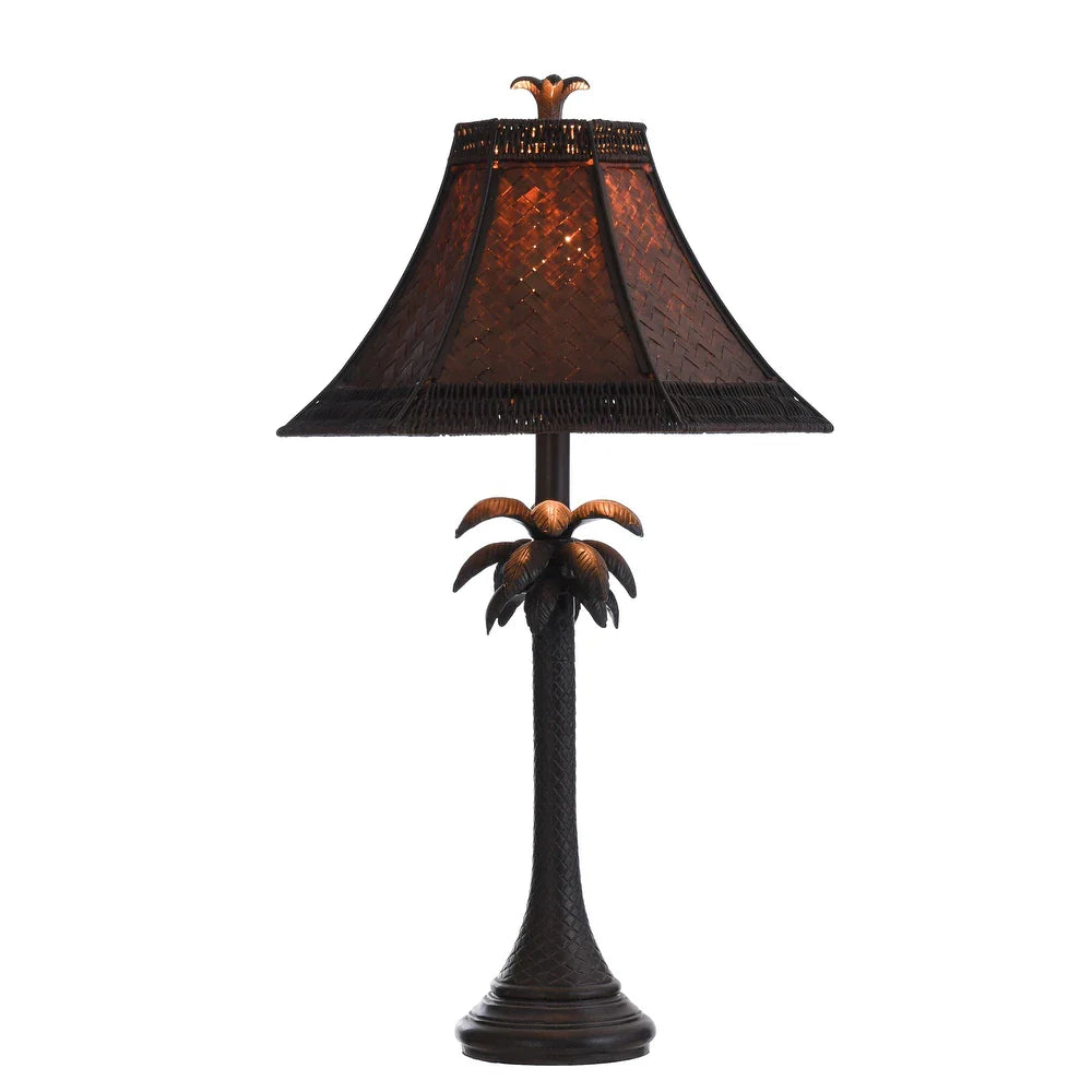 Copper Grove Prince Bronze Palm Tree Table Lamp