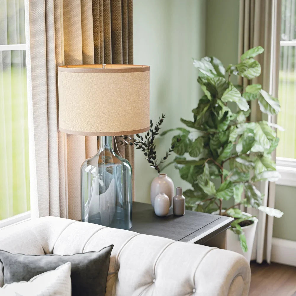 Corsica Clear Glass Finish Table Lamp