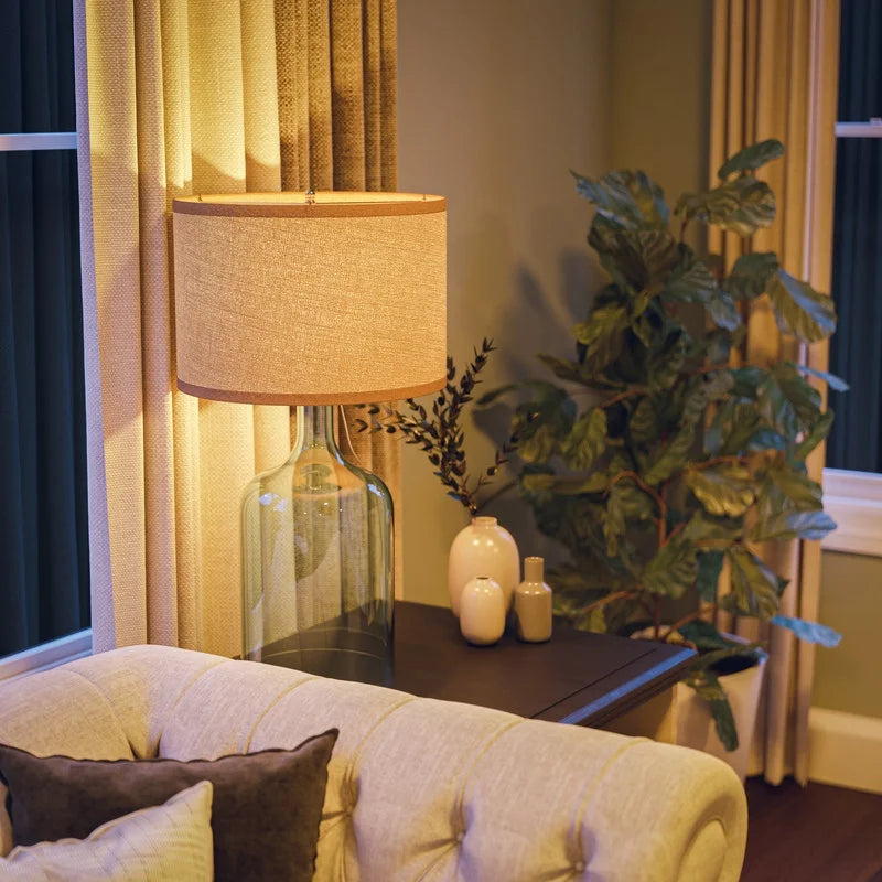 Corsica Clear Glass Finish Table Lamp