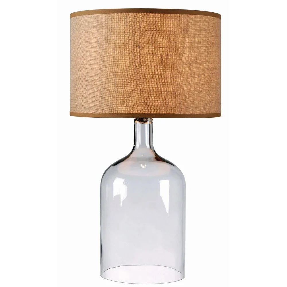 Corsica Clear Glass Finish Table Lamp