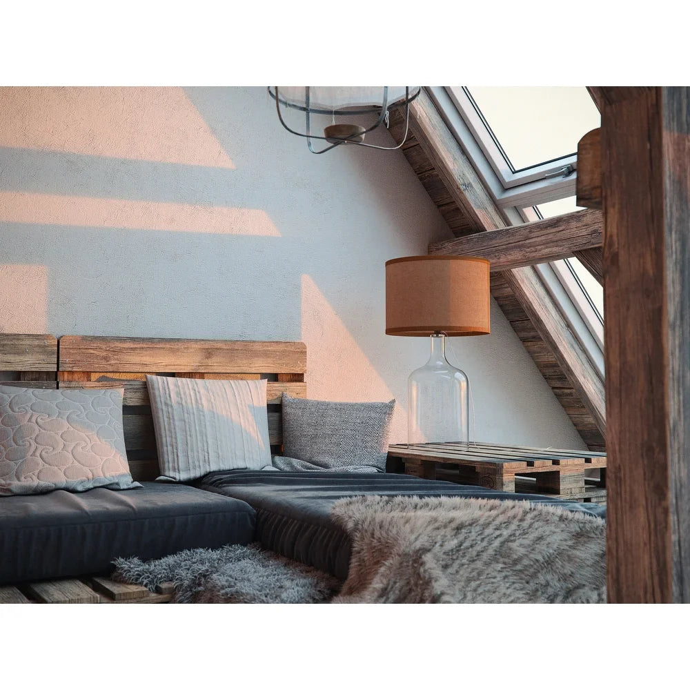 Corsica Clear Glass Finish Table Lamp