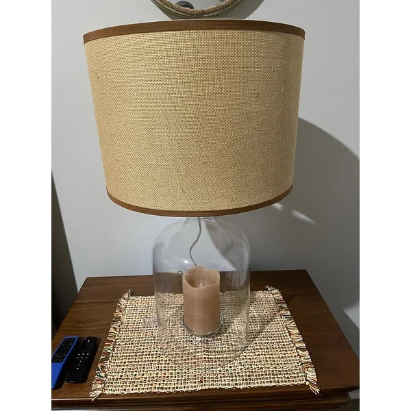 Corsica Clear Glass Finish Table Lamp