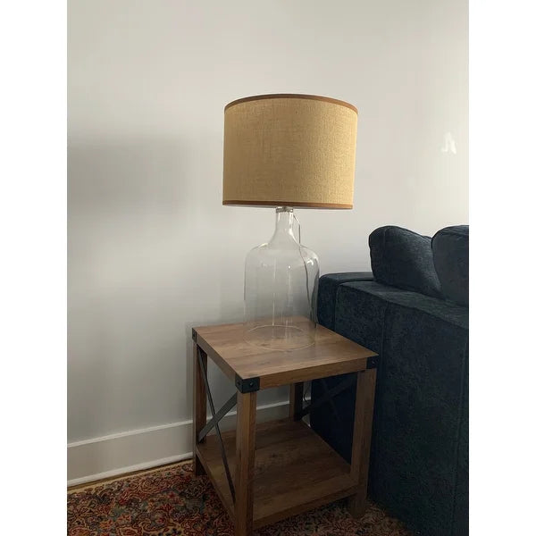 Corsica Clear Glass Finish Table Lamp