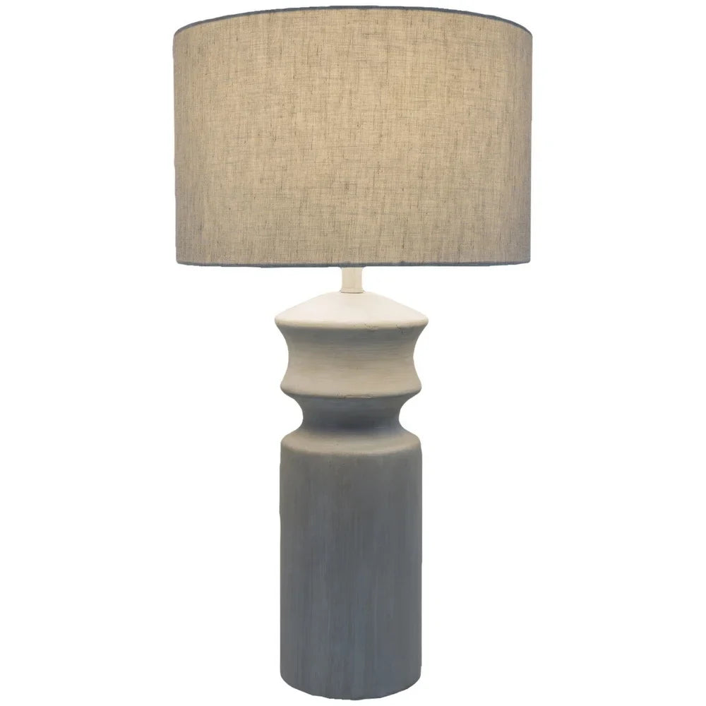 Crowland Farmhouse Grey Table Lamp