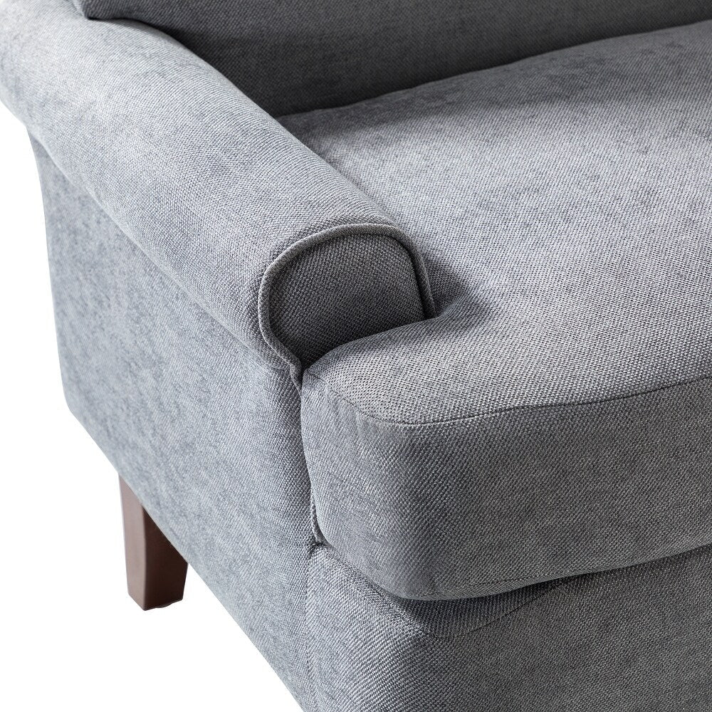 Dani Armchair for Bedroom with Recessed Arms Set of 2