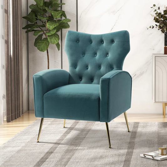 Danita Upholstered Accent Chair with Tufted Back