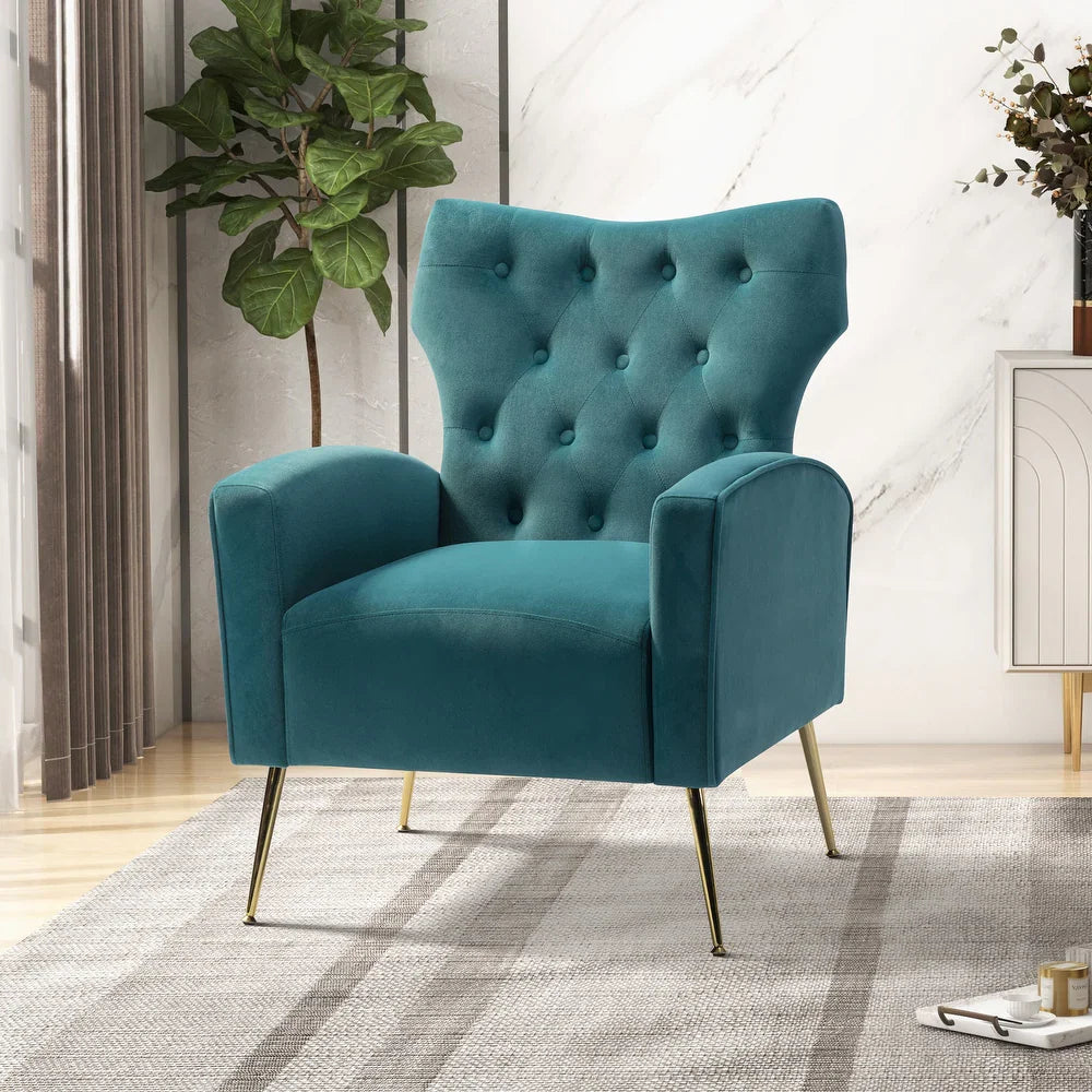 Danita Upholstered Accent Chair with Tufted Back