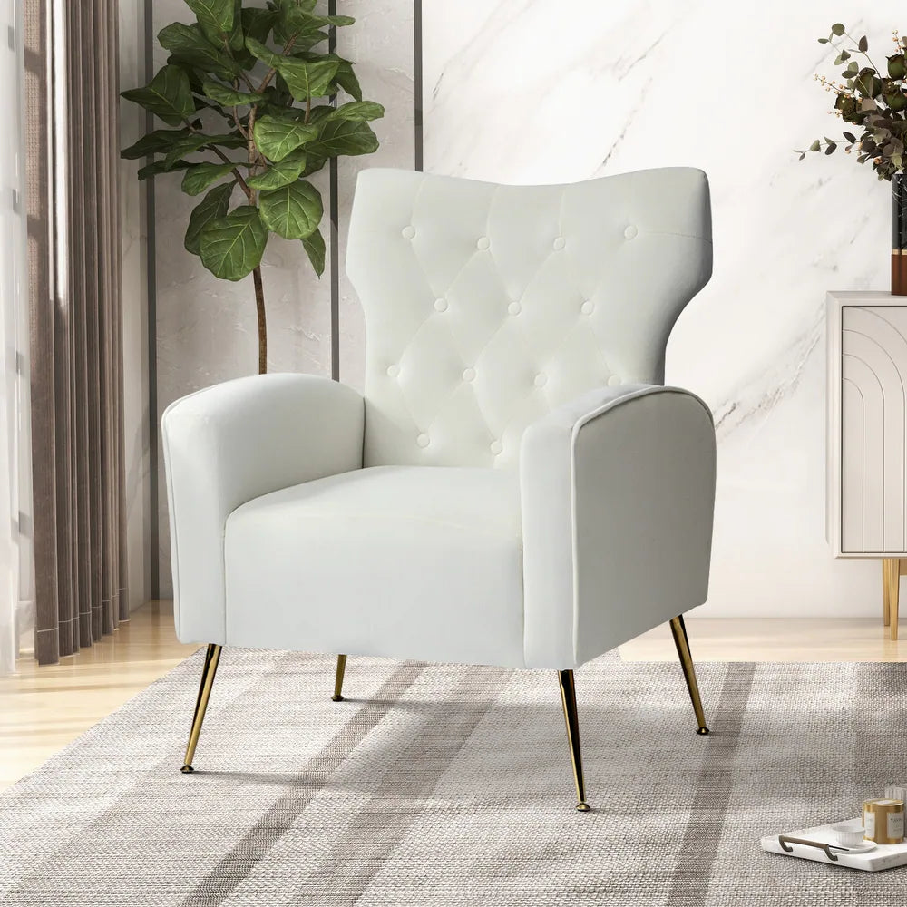 Danita Upholstered Accent Chair with Tufted Back