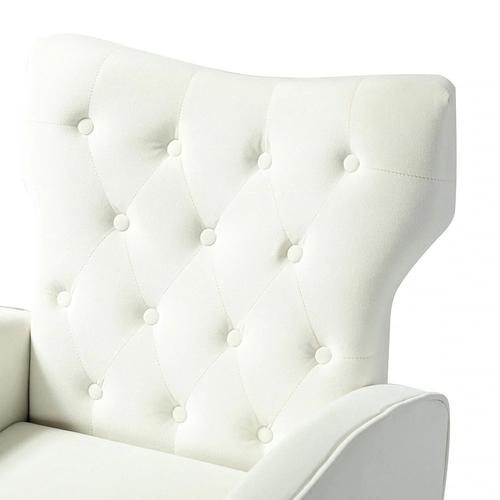 Danita Upholstered Accent Chair with Tufted Back