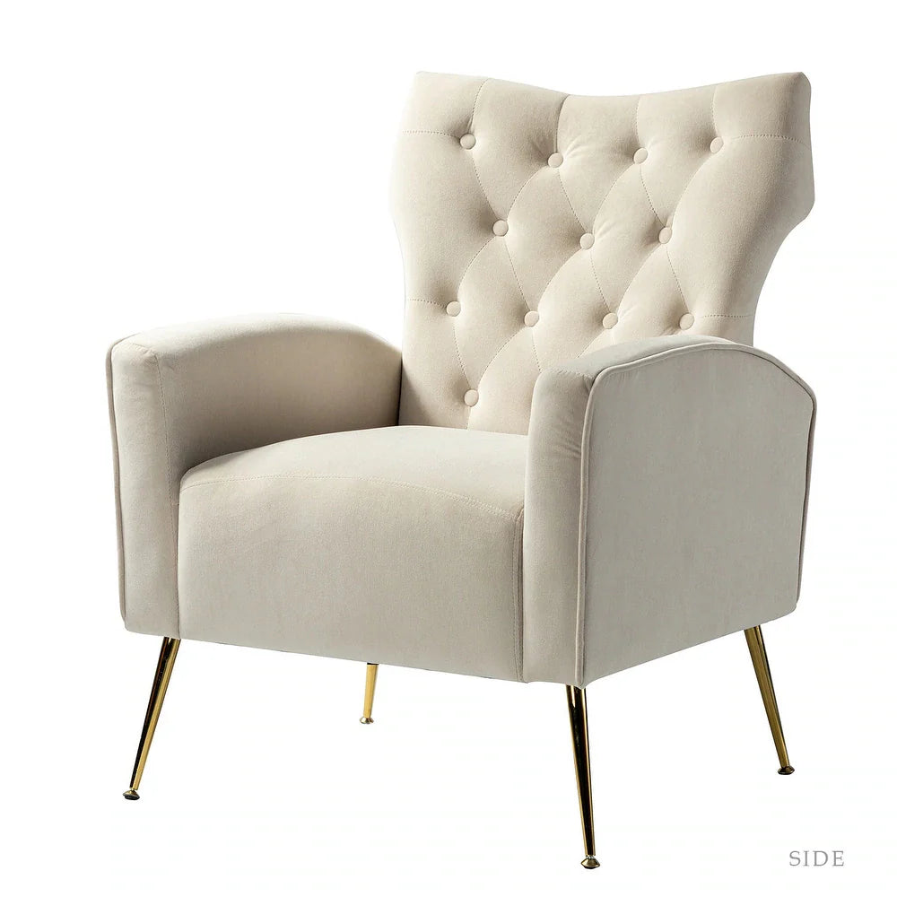 Danita Upholstered Accent Chair with Tufted Back