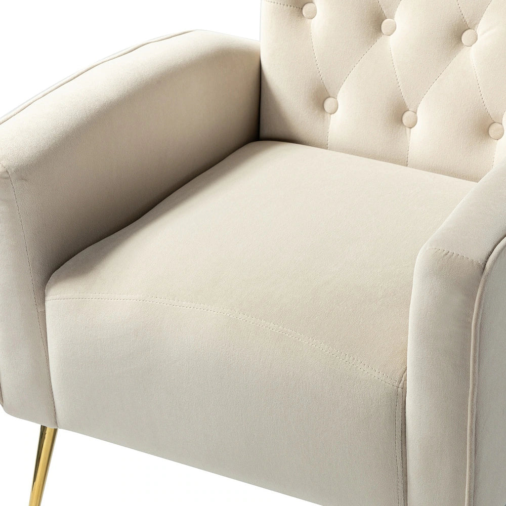 Danita Upholstered Accent Chair with Tufted Back